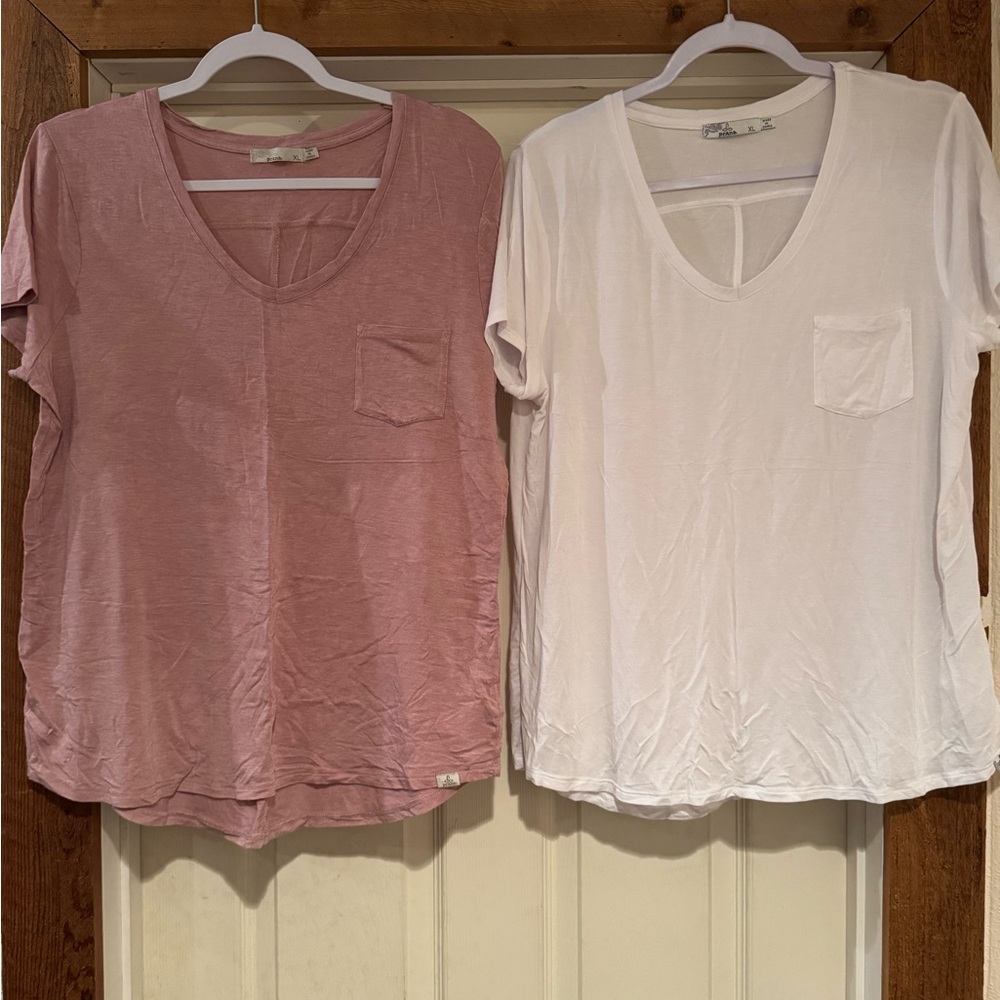 THREE tops for the price of 1 - Prana Super Soft Pocket T-shirts- Women’s